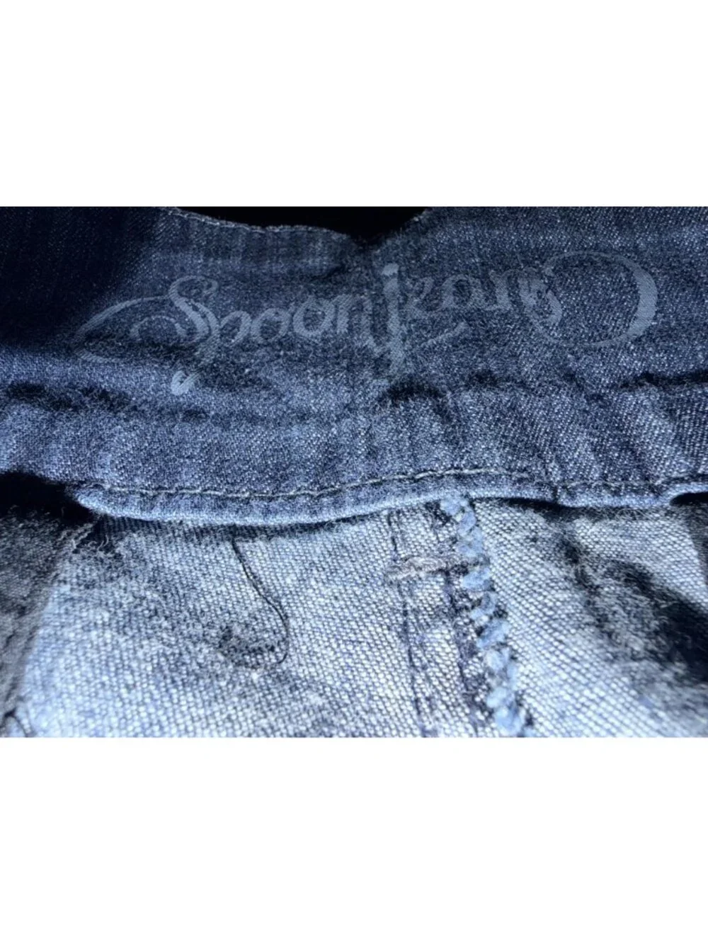 Spoon Jeans Womens Wide-Leg Denim Pants Size 7 Blue
